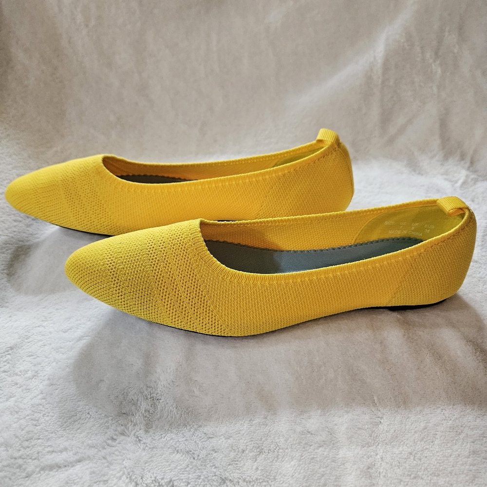 Breifola knit pointed toe flats